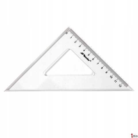 Ekierka równoramienna mała Donau 45 stopni, 8,5 cm, plastikowa