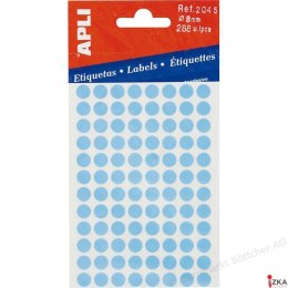 Et.kółka 8mm/288szt niebieskie APLI 02045