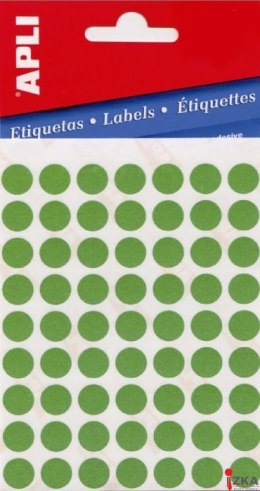 Etykieta Q8mm AP2047 zielona APLI