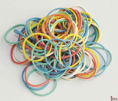 Gumki recepturki Q-CONNECT, 25g, mix kolorów KF10630