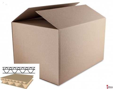 Karton wysyłkowy/klapowy DOTTS 452x320x263 515g. tektura 5-warstw szara