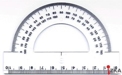 Kątomierz 180 stopni DONAU 10 cm, plastikowy