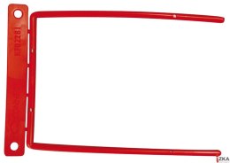 Klips archiwizacyjny czerwony 10cm D-CLIP plik max 8cm KF02281