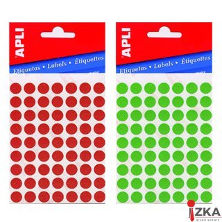 Kółeczka 02868 Q60mm czerwon e fluo APLI (X)