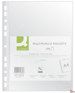 Koszulka na dok. PP Q-CONNECT 40 mikr. groszkowa A4/100szt. transp. KF15632