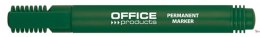 Marker permanentny , okrągły, 1-3mm (linia), zielony, typu OFFICE PRODUCTS 17071211-02
