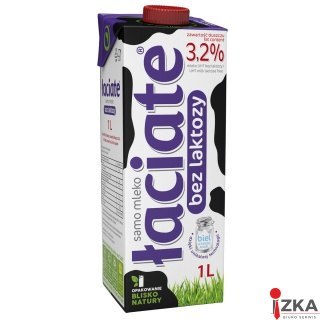 Mleko ŁACIATE UHT bez laktozy 3.2% 1I