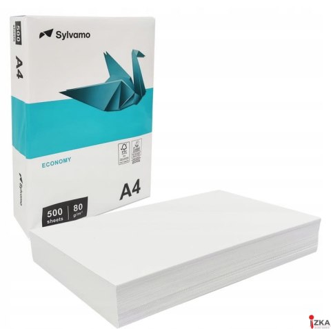 Papier xero A4 SYLVAMO 80g klasa białości A 146 karton 5 ryz