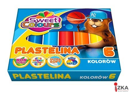 Plastelina 6 kolorów Sweet Colours 01518 KOMA-PLAST