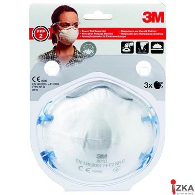 Półmaska filtrująca (3) 8810 3M bez zaworu FFP2 XA004838844