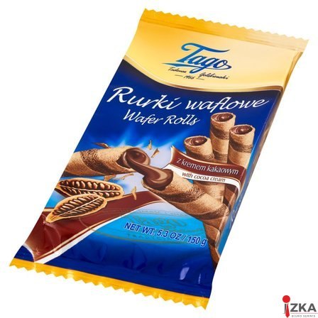 Rolki waflowe z kremem kakaowym 150g TAGO