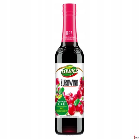 Syrop ŁOWICZ żurawina 400ml