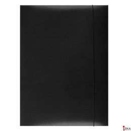 Teczka z gumką , karton, A4, 300gsm, 3-skrz., czarna, typu OFFICE PRODUCTS 21191131-05