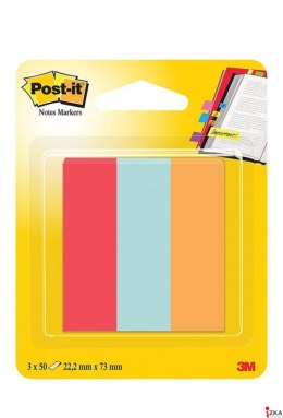 Zakładki indeksujące POST-IT_ (671-PBO), papier, 22,2x73mm, 3x50 kart., mix kolorów, 3M-70005292209
