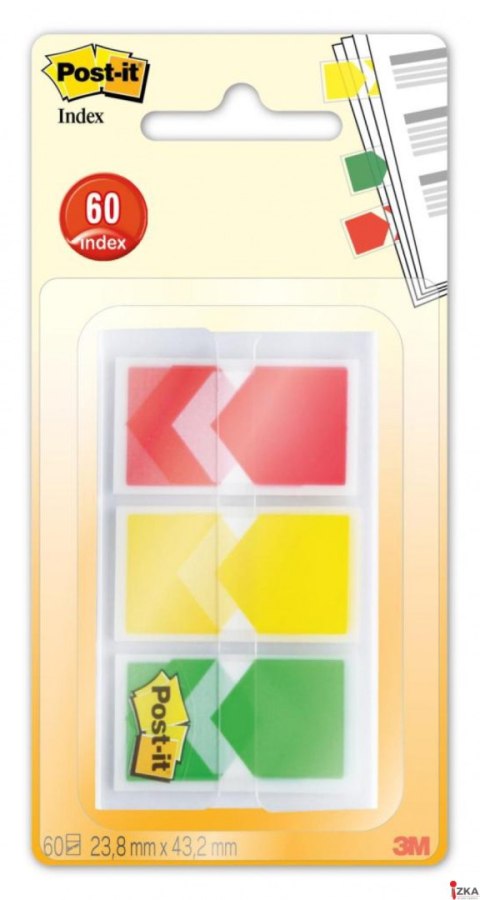 Zakładki indeksujące POST-IT_ (682-ARR-RYG), PP, 23,8x43,2mm, strzałka, 3x20 kart., mix kolorów, 3M-70006854726