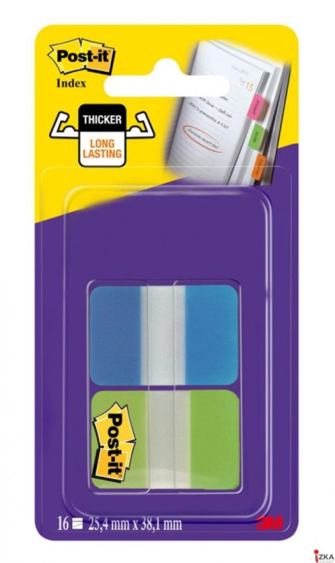 Zakładki indeksujące POST-IT_ do archiwizacji (686-AL), PP, silne, 38x25,4mm, 2x8 kart., mix kolorów, 3M-UU008030809