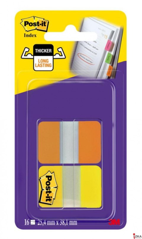 Zakładki indeksujące POST-IT_ do archiwizacji (686-OY), PP, silne, 38x25,4mm, 2x8 kart., mix kolorów