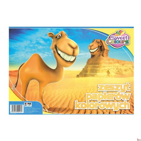 Zeszyt papierów kolorowych A4 8 kartek Sweet Colours 00269 KOMA-PLAST