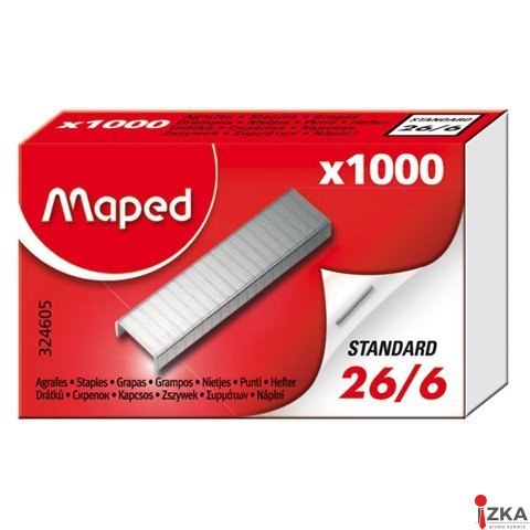 Zszywki 26/6 1000szt. MAPED 324605