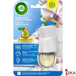 AIR WICK odświeżacz Elektryczny Świeże Pranie Biała Orchidea komplet 19m 18130