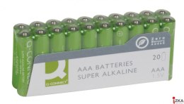 Baterie super-alkaliczne Q-CONNECT AAA, LR03, 1,5V, 20szt. KF10849
