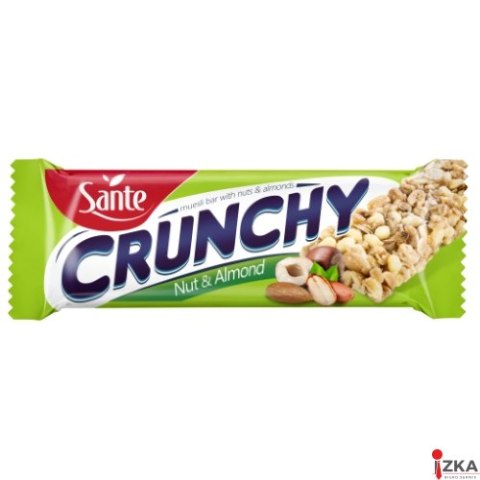 Baton musli Crunchy z orzechami i migdałami 35g SANTE