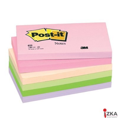 Bloczek 76*127 pal.KWIATOWA 655FL (12) POST-IT 3M