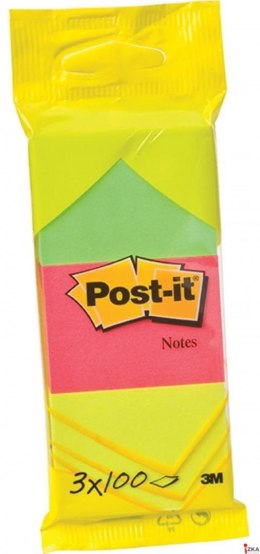 Bloczki samoprzylepne POST-IT_ (6812) zawieszka, 38x51mm, 3x100 kart., mix kolorów