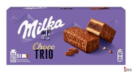 Ciastka MILKA CHOCO TRIO z kremowym nadzieniem 150g