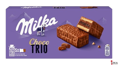 Ciastka MILKA CHOCO TRIO z kremowym nadzieniem 150g