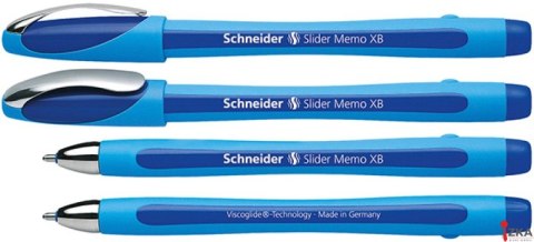 Długopis SCHNEIDER SLIDER MEMO XB niebieski 150203