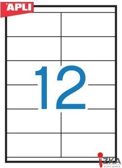 Etykiety 03139 105*48 (100) permanentne APLI