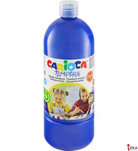 Farba tempera 1000 ml, ciemny niebieski CARIOCA 40430/17