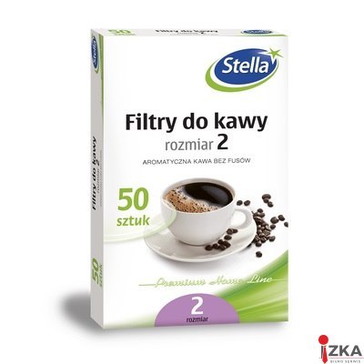 Filtr papierowy do ekspresu rozmiar 2 50szt. STELLA 03365