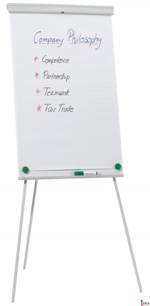 Flipchart na trójnogu , 68x105cm, tablica suchoś. -magn., typu Q-CONNECT KF10850