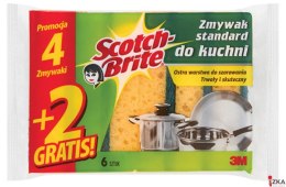 Gąbka _ zmywania SCOTCH BRITE, uniwersalna, do trudnych zabrudzeń, 4+2sz