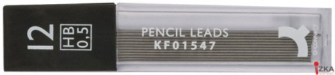 Grafity do ołówków Q-CONNECT 0,5mm, HB KF01547