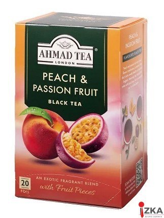 Herbata AHMAD TEA PEACH & PASSION FRUIT 20kopert czarna
