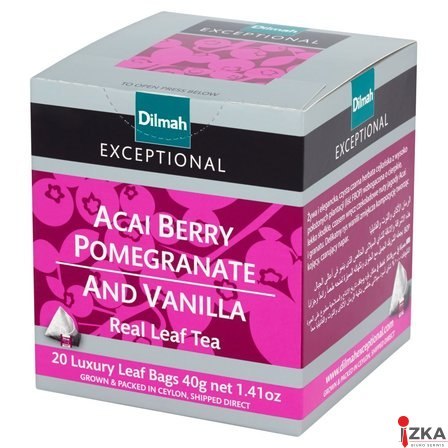 Herbata DILMAH Exceptional jagoda acai, granat i wanilia 20kopert czarna