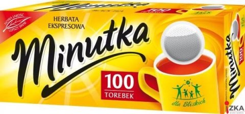 Herbata MINUTKA, ekspresowa, 100 torebek, czarna