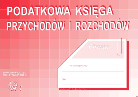 K-1 Podatkowa księga przychodów i rozchodów A4 48 stron MICHALCZYK I PROKOP