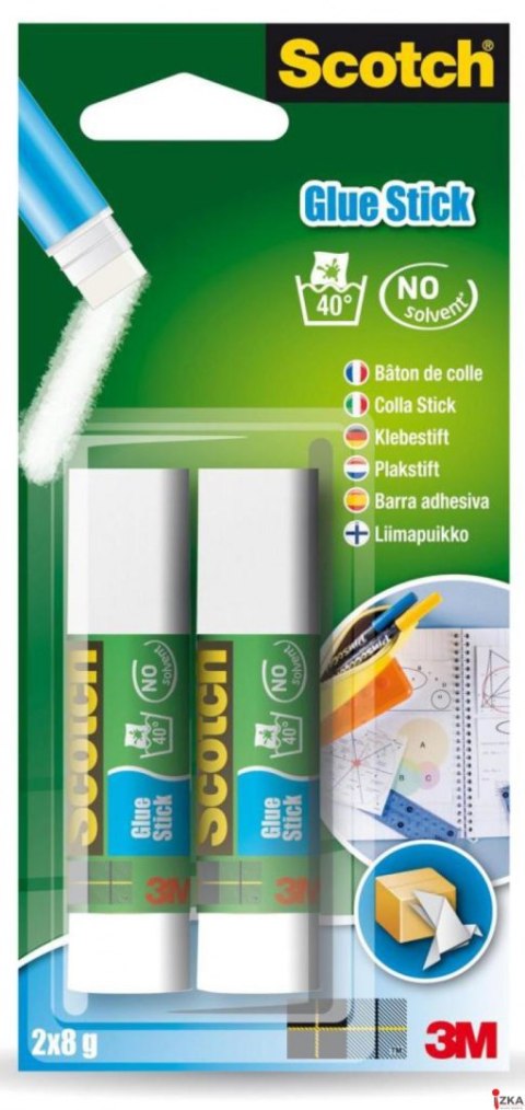 Klej w sztyfcie SCOTCH_ (2x6208D) Office, zawieszka, 2szt., 2x8g, 3M-UU008295139