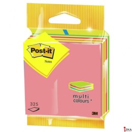 Kostka samoprzylepna POST-IT_ (2014LP), 76x76mm, 1x325 kart., zawieszka, mix kolorów