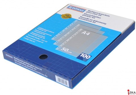 Koszulka krystaliczna DONAU A4 (100) karton 50mic DOX 1772100-00B