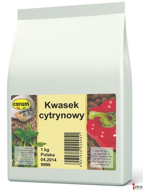 Kwasek cytrynowy w proszku 1kg CARUM