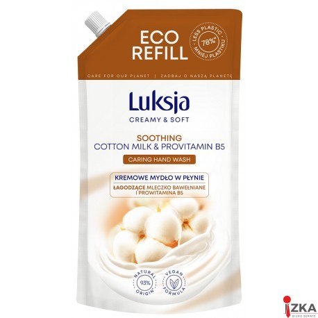 LUKSJA Mydło zapas 400ml COTTON 49138