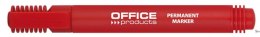 Marker permanentny , okrągły, 1-3mm (linia), czerwony, typu OFFICE PRODUCTS 17071211-04