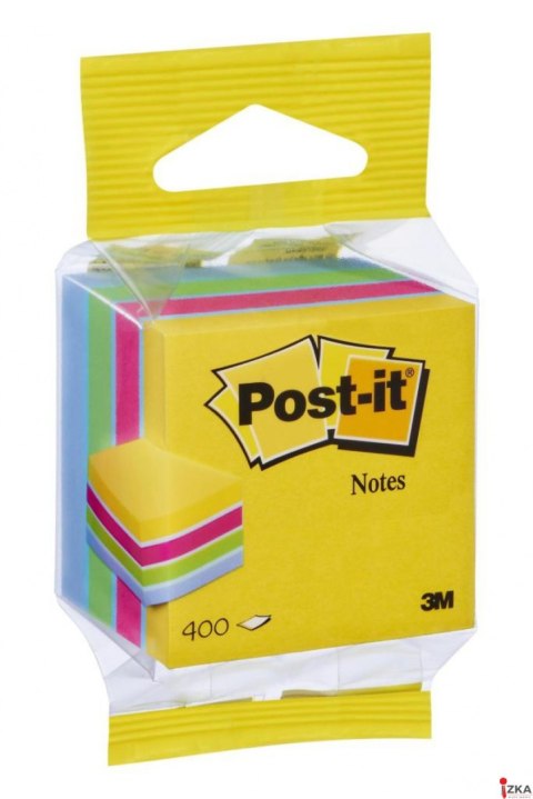Mini Kostka samoprzylepna POST-IT_ (2012-MUC), 51x51mm, 1x400 kart., mix kolorów, 3M-UU009543172