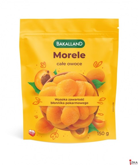 Morele suszone całe owoce 150g BAKALLAND
