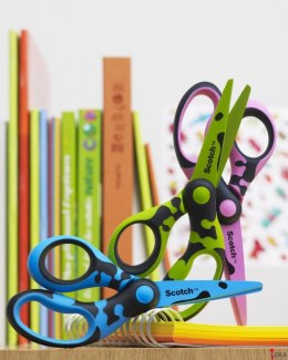 Nożyczki dla dzieci Scotch_ (DECO), 13cm, ergonomiczne, blister, mix kolorów